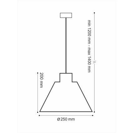 Kronleuchter an der Kette LOFT 1xE14/40W/230V