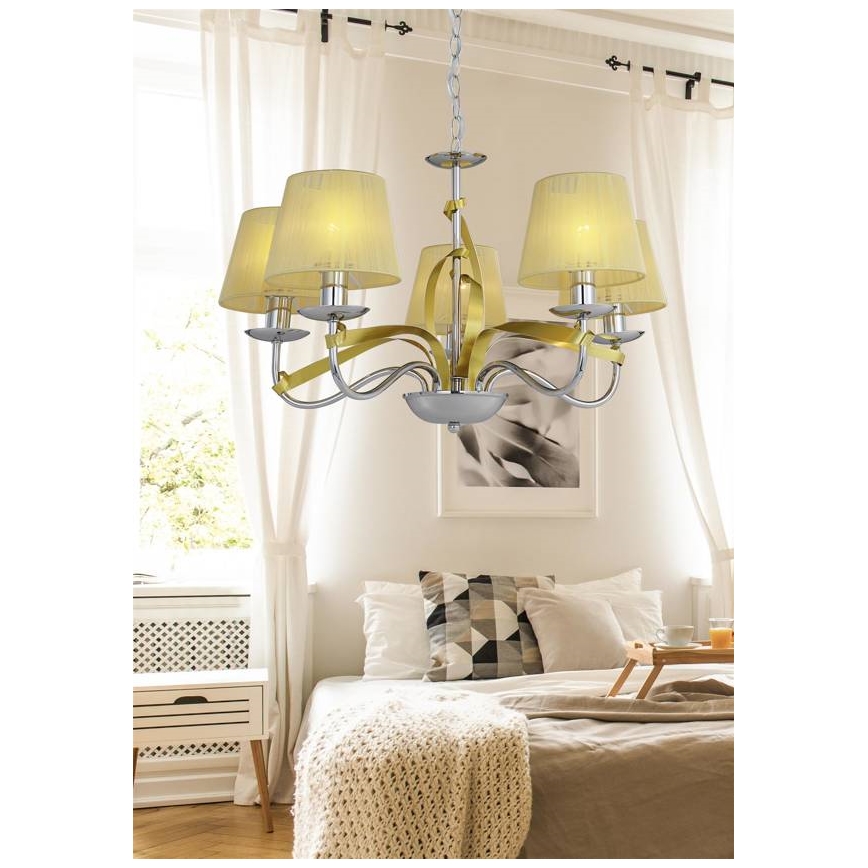 Kronleuchter an einer Kette DIVA 5xE14/40W/230V