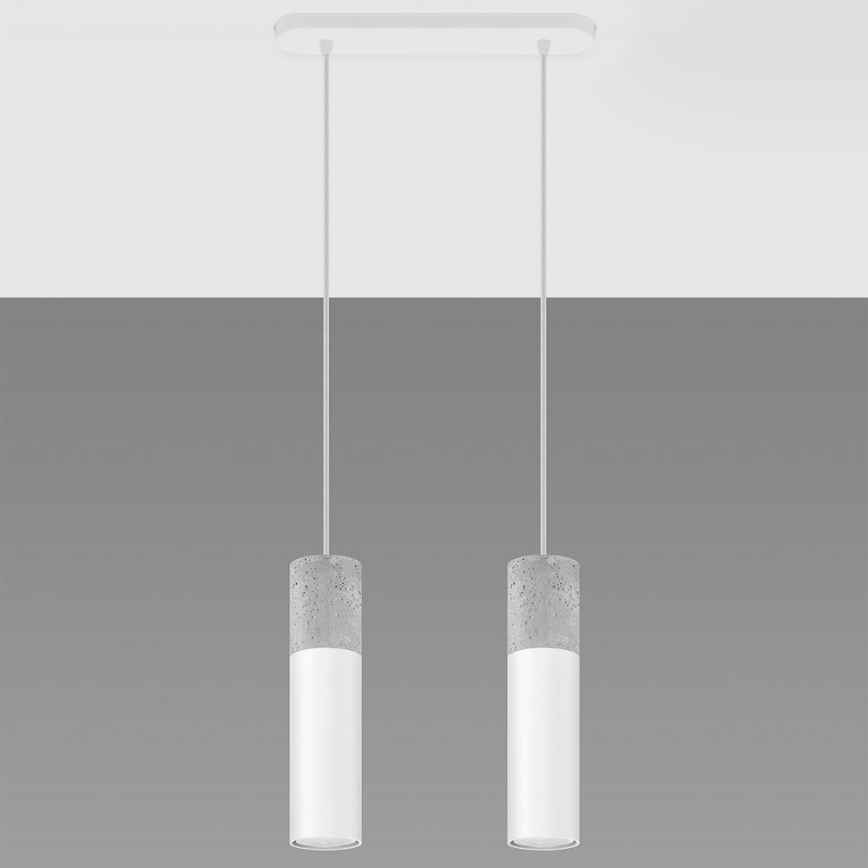 Kronleuchter an einer Litze BORGIO 2xGU10/40W/230V