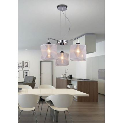 Kronleuchter an einer Litze NOSJA 3xE27/40W/230V