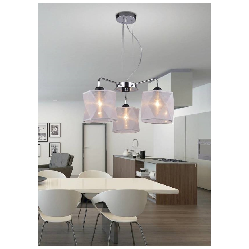 Kronleuchter an einer Litze NOSJA 3xE27/40W/230V