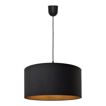 Kronleuchter an einer Schnur ALBA 1xE27/15W/230V d. 40 cm schwarz/gold