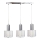 Kronleuchter an einer Schnur DECOR 3xE27/60W/230V