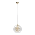 Kronleuchter an einer Schnur GLAMI 1xE27/60W/230V gold