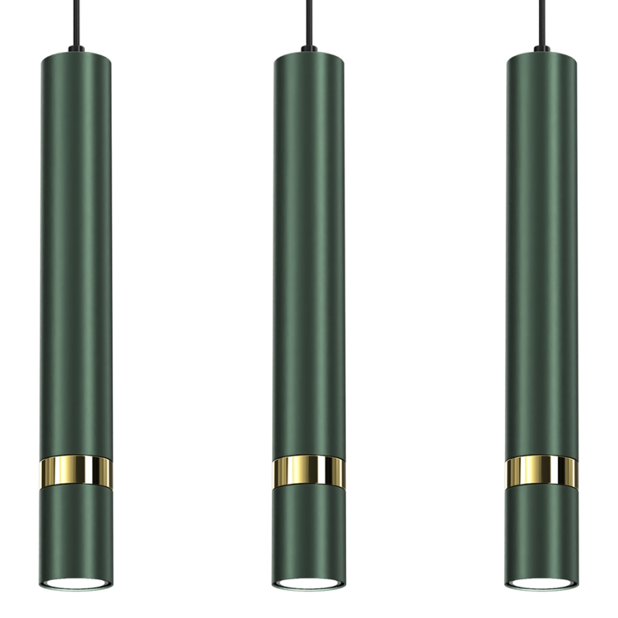 Kronleuchter an einer Schnur JOKER 3xGU10/25W/230V grün