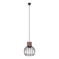 Kronleuchter an einer Schnur MILAN 1xE27/60W/230V Holz