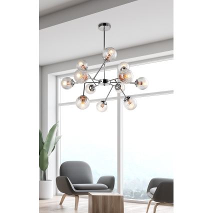 Kronleuchter an einer Stange BEST 12xE14/40W/230V