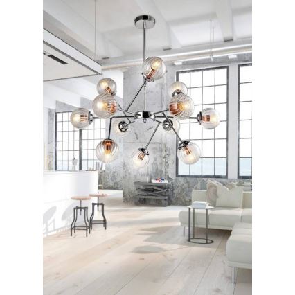 Kronleuchter an einer Stange BEST 12xE14/40W/230V