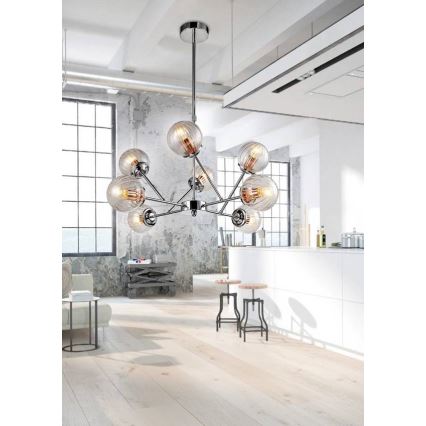 Kronleuchter an einer Stange BEST 8xE14/40W/230V