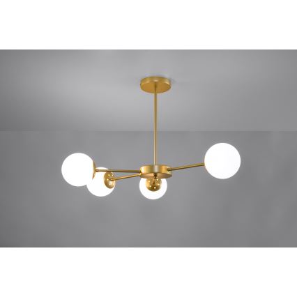 Kronleuchter an einer Stange MATI 4xG9/20W/230V gold