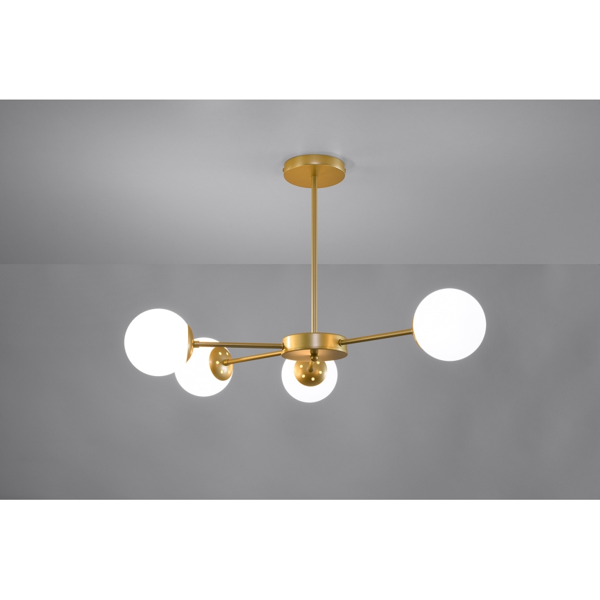 Kronleuchter an einer Stange MATI 4xG9/20W/230V gold