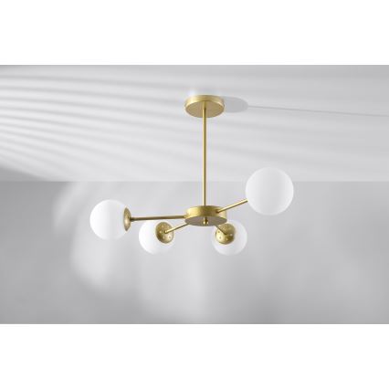 Kronleuchter an einer Stange MATI 4xG9/20W/230V gold