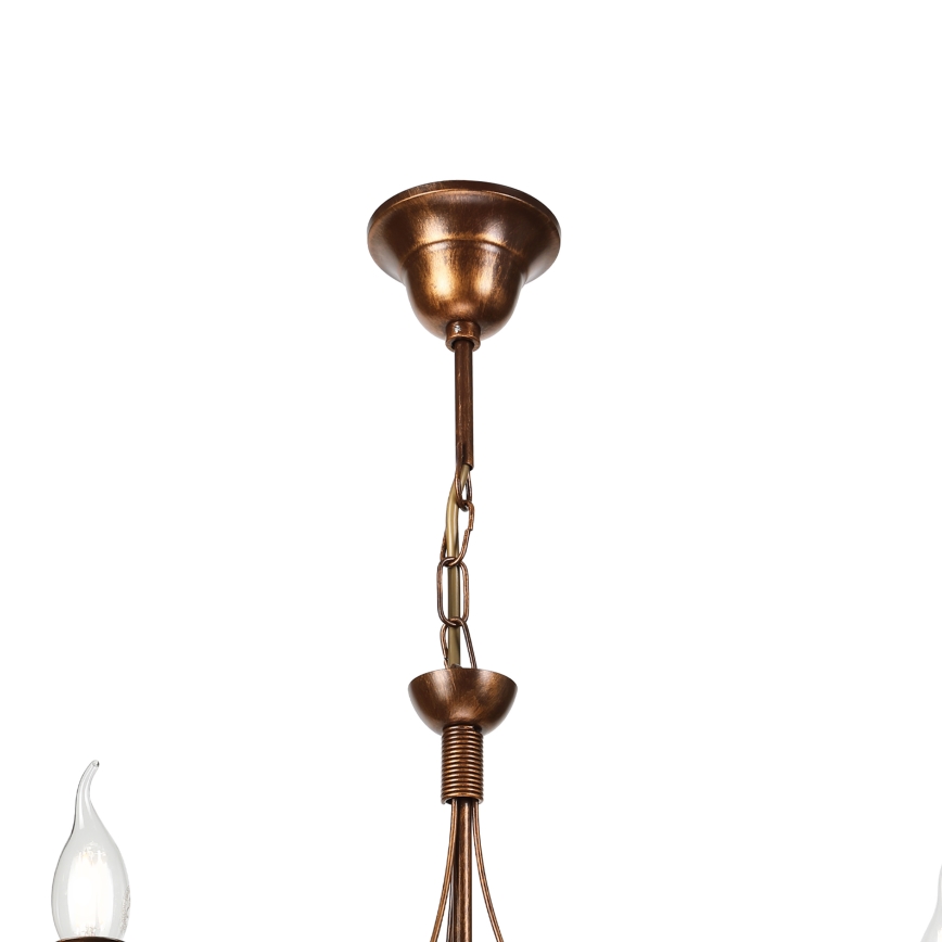 Kronleuchter an Kette ANTON 3xE14/15W/230V Bronze