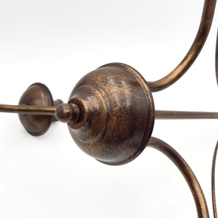 Kronleuchter an Kette ANTON 3xE14/15W/230V Bronze