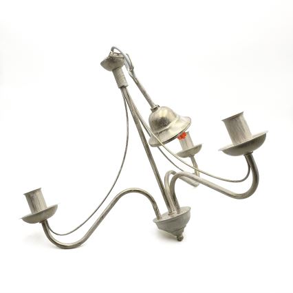 Kronleuchter an Kette ANTON 3xE14/60W/230V weiß patiniert