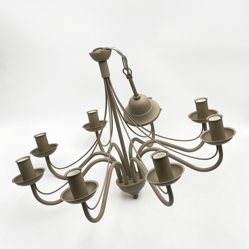 Kronleuchter an Kette ANTON 8xE14/60W/230V beige