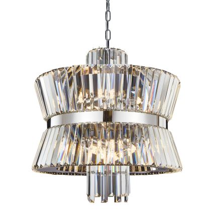 Kronleuchter an Kette AURELIA 12xE14/40W/230V matt Chrom