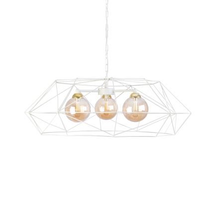 Kronleuchter an Kette DEXA 3xG9/10W/230V Creme/Gold/rauchbeige
