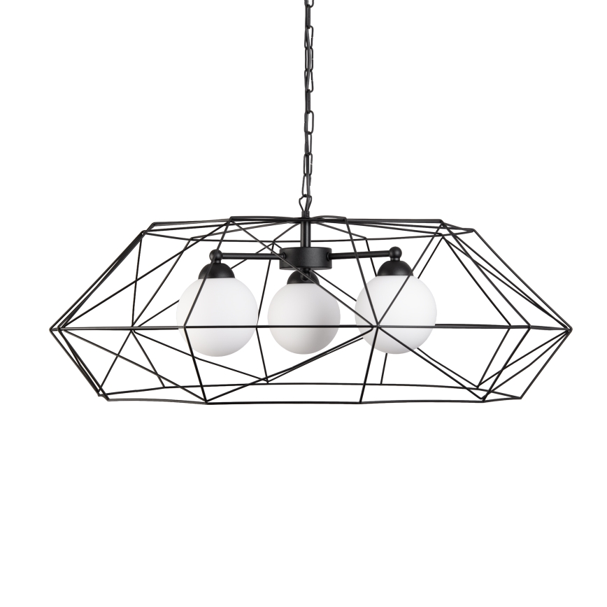 Kronleuchter an Kette DEXA 3xG9/10W/230V schwarz