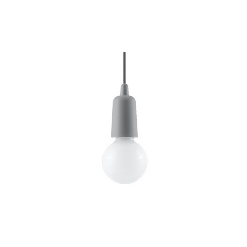 Kronleuchter an Kette DIEGO 1xE27/60W/230V grau