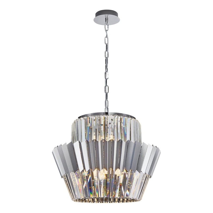 Kronleuchter an Kette DONNA 12xE14/40W/230V d 55 cm matt Chrom
