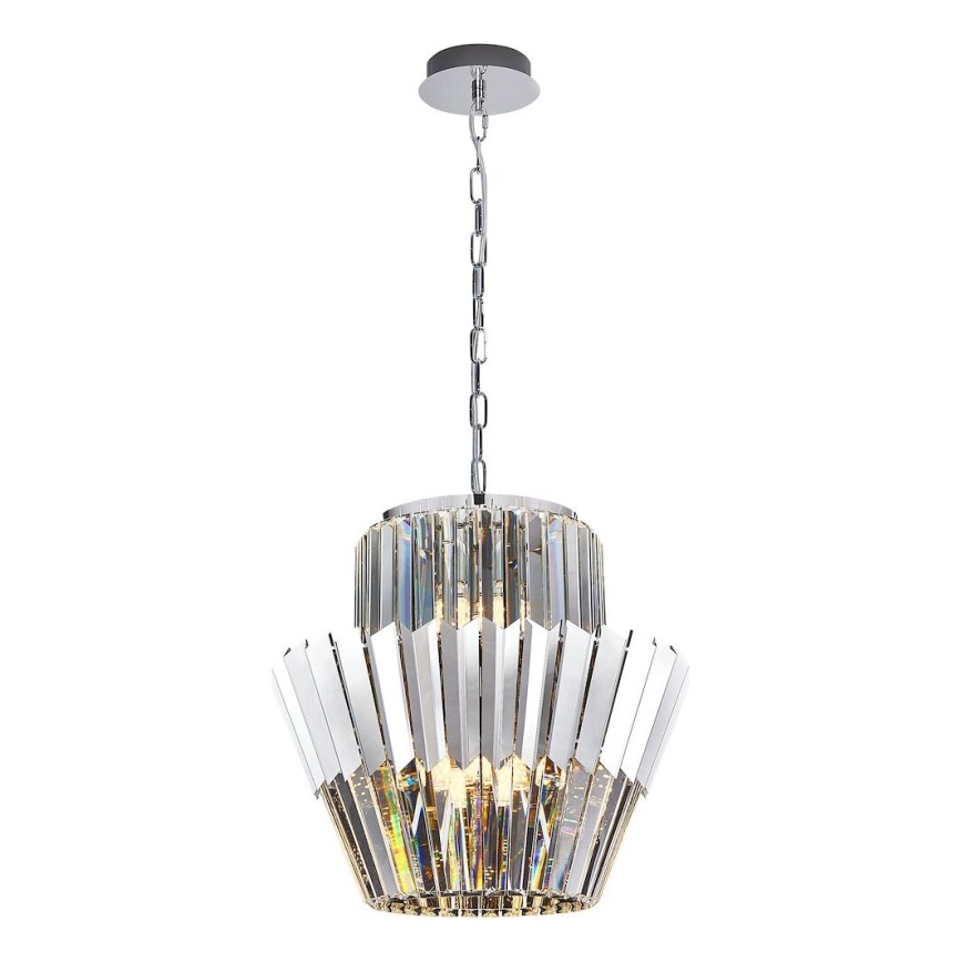 Kronleuchter an Kette DONNA 9xE14/40W/230V d 45 cm matt Chrom
