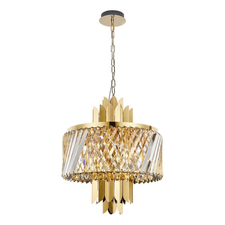 Kronleuchter an Kette MARGOT 6xE14/40W/230V d 43 cm golden