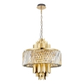 Kronleuchter an Kette MARGOT 9xE14/40W/230V d 55 cm golden