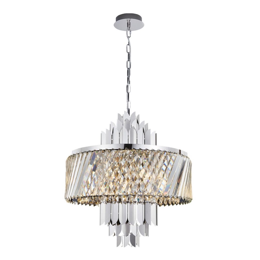Kronleuchter an Kette MARGOT 9xE14/40W/230V matt Chrom