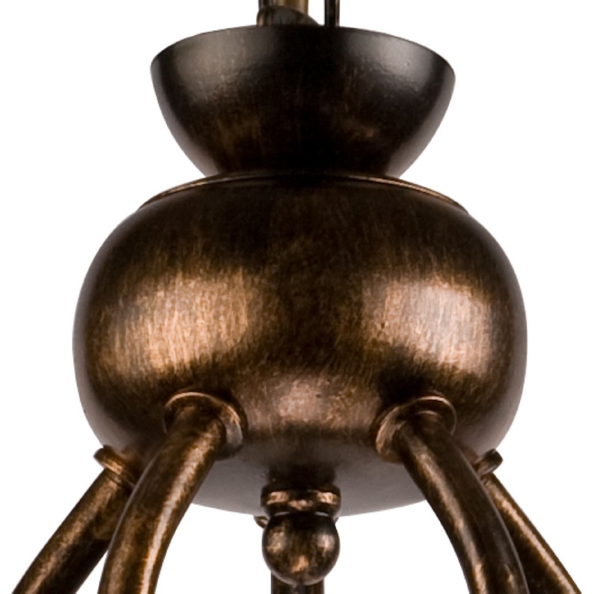 Kronleuchter an Kette RETRO II 5xE27/60W/230V schwarz patiniert