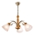 Kronleuchter an Kette TULIPAN 3xE27/60W/230V Buche