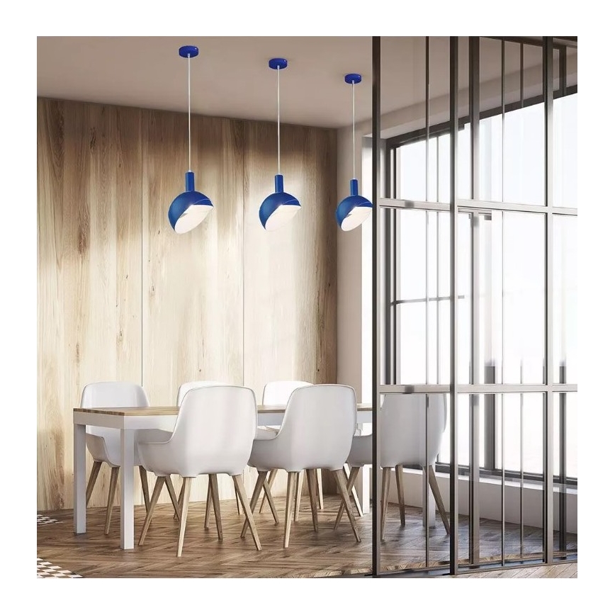 Kronleuchter an Schnur 1xE14/60W/230V blau