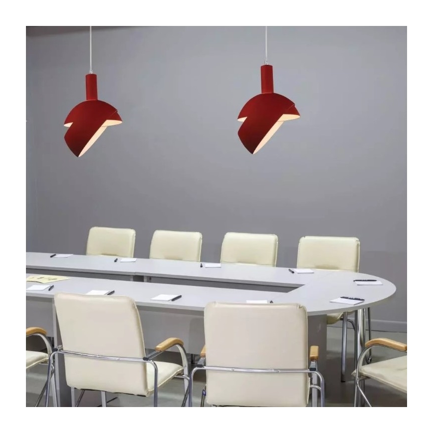 Kronleuchter an Schnur 1xE14/60W/230V rot
