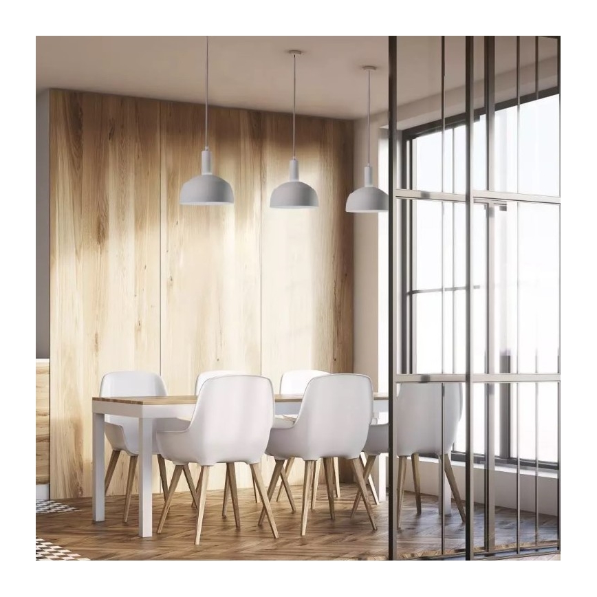 Kronleuchter an Schnur 1xE14/60W/230V weiß