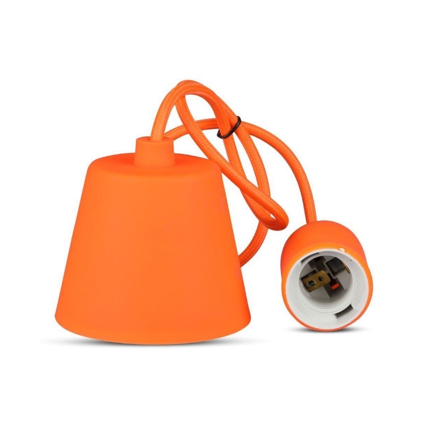 Kronleuchter an Schnur 1xE27/60W/230V orange