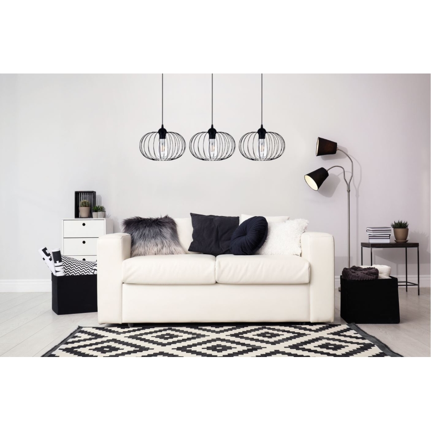 Kronleuchter an Schnur BOCCA 3xE27/60W/230V
