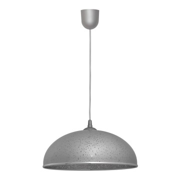 Kronleuchter an Schnur CIRCLE 1xE27/15W/230V grau