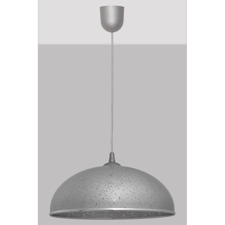 Kronleuchter an Schnur CIRCLE 1xE27/15W/230V grau