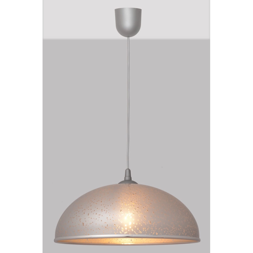 Kronleuchter an Schnur CIRCLE 1xE27/15W/230V grau
