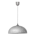Kronleuchter an Schnur CIRCLE 1xE27/15W/230V grau