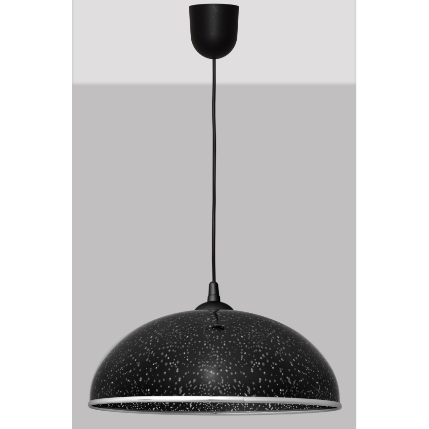 Kronleuchter an Schnur CIRCLE 1xE27/15W/230V schwarz