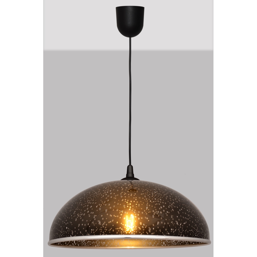 Kronleuchter an Schnur CIRCLE 1xE27/15W/230V schwarz