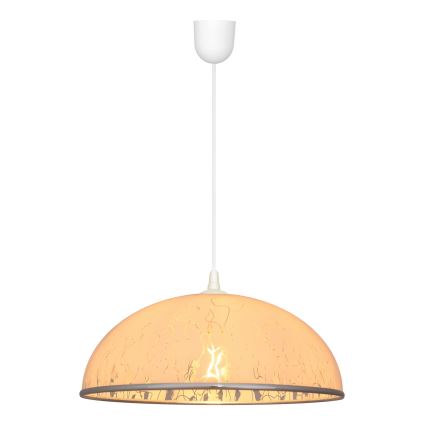 Kronleuchter an Schnur CIRCLE 1xE27/15W/230V weiß