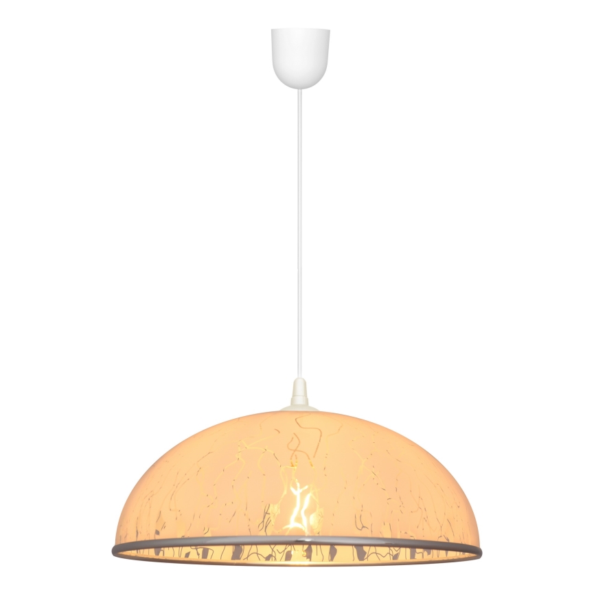 Kronleuchter an Schnur CIRCLE 1xE27/15W/230V weiß