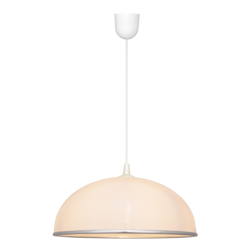 Kronleuchter an Schnur CIRCLE 1xE27/15W/230V weiß