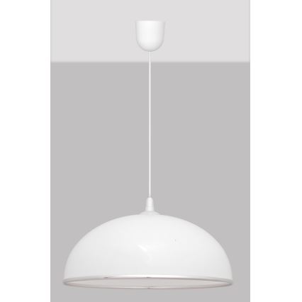 Kronleuchter an Schnur CIRCLE 1xE27/15W/230V weiß