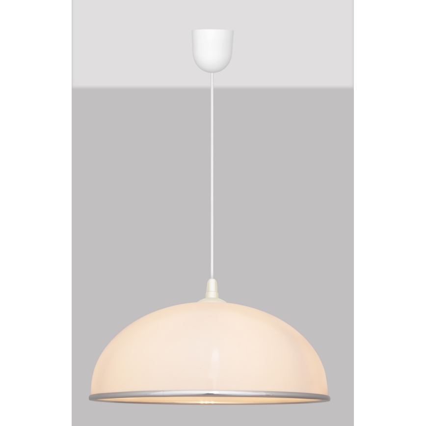Kronleuchter an Schnur CIRCLE 1xE27/15W/230V weiß