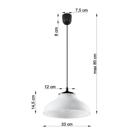 Kronleuchter an Schnur CORONA 1xE27/60W/230V