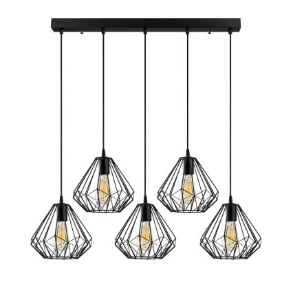 Kronleuchter an Schnur DIAMOND 5xE27/100W/230V