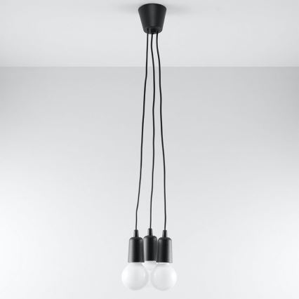 Kronleuchter an Schnur DIEGO 3xE27/60W/230V